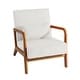 preview thumbnail 126 of 141, 25" W Mid Century Upholstered Wood Accent Chair with Pillow set of 2
