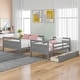 preview thumbnail 11 of 16, Twin over Full Bunk Bed with Ladder and Storage Drawers
