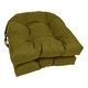 preview thumbnail 3 of 16, 16-inch U-shaped Indoor/ Outdoor Chair Cushion (Set of 2) - 16" x 16" Avocado