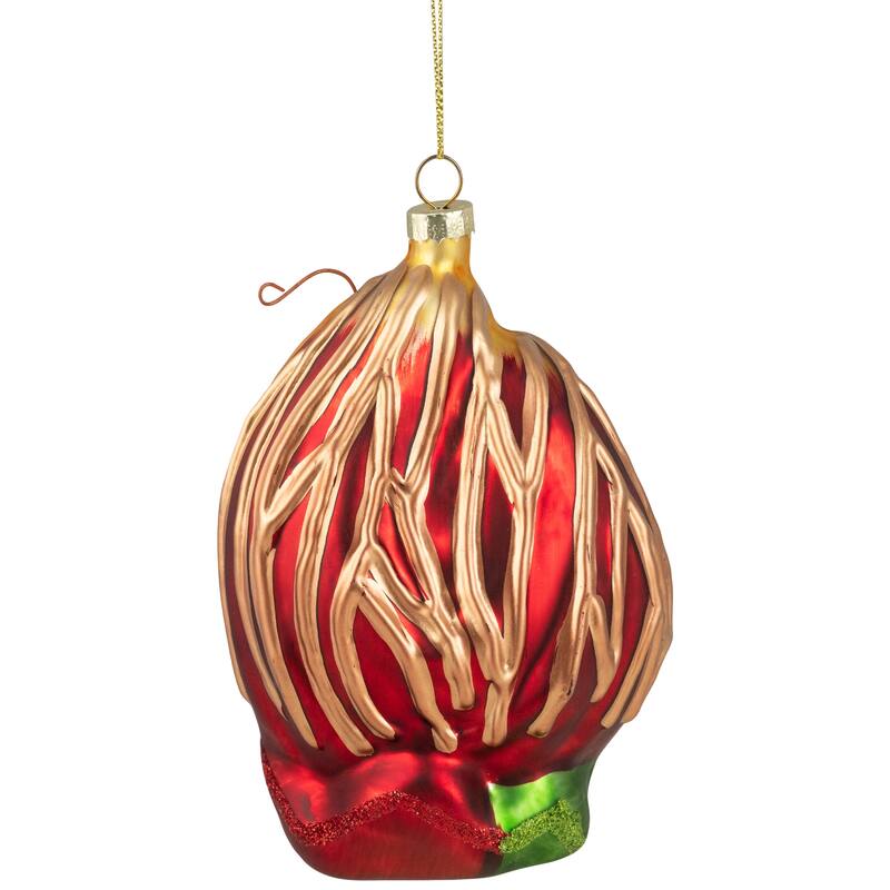 Holy Family Glass Nativity Christmas Ornament - 6"