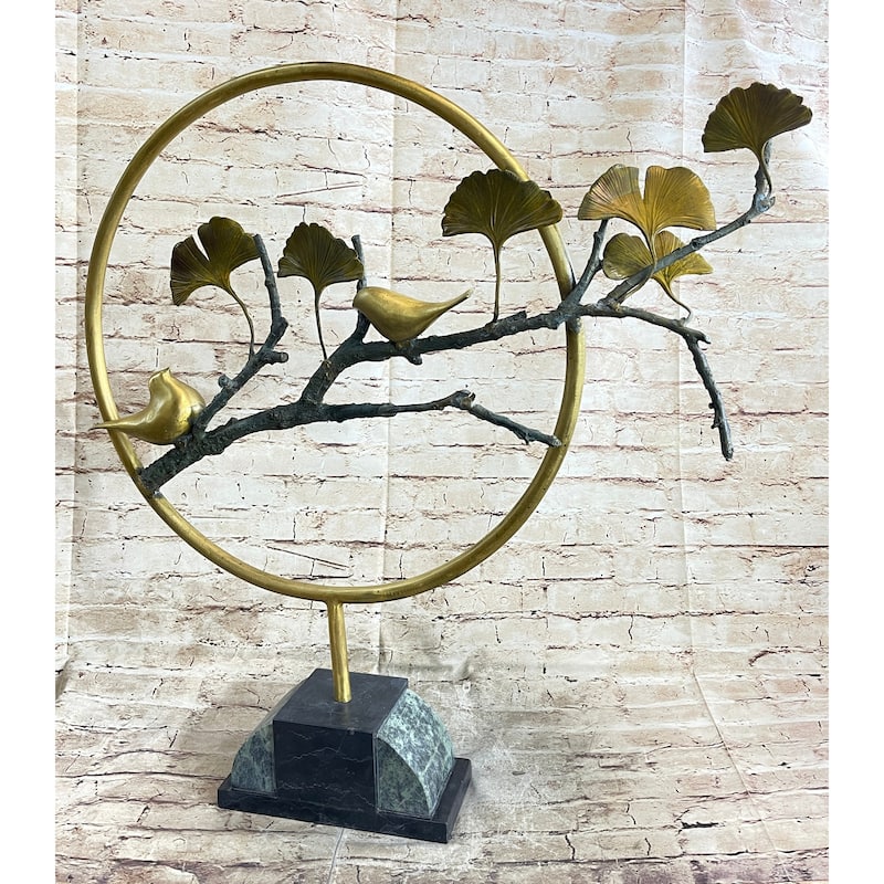 Limited Edition Hot Cast Two Love Bird Bronze Sculpture Anniversary Gift Statue