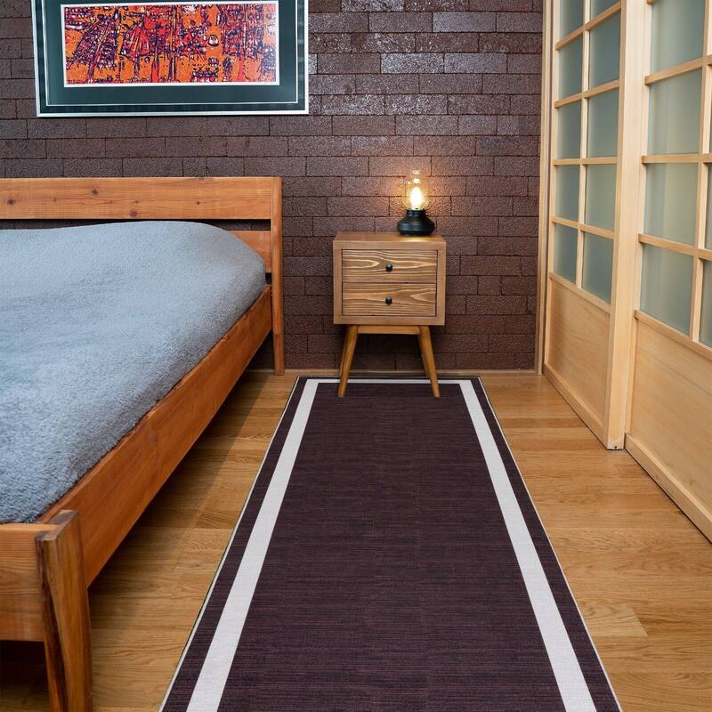 Machine Washable-Eco-Friendly Area Rug With Non-Slip Backing Everest Design