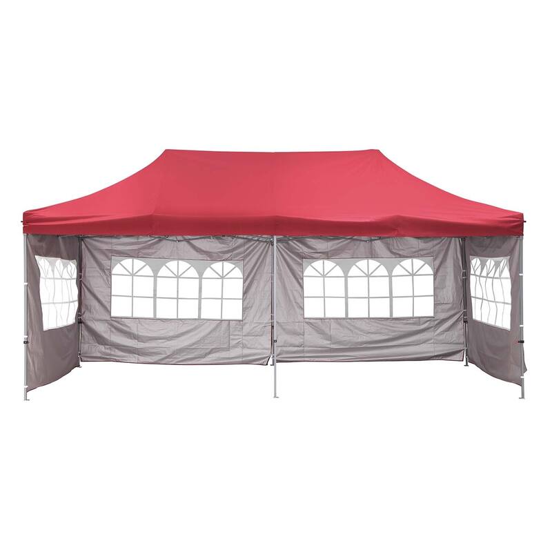 Ainfox Ourdoor Pop-up Canopy Tent with 4 Removable Sidewalls and 4 Transparent Windows