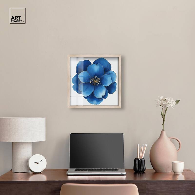 Blue Brilliance I Shadowbox by Art Remedy