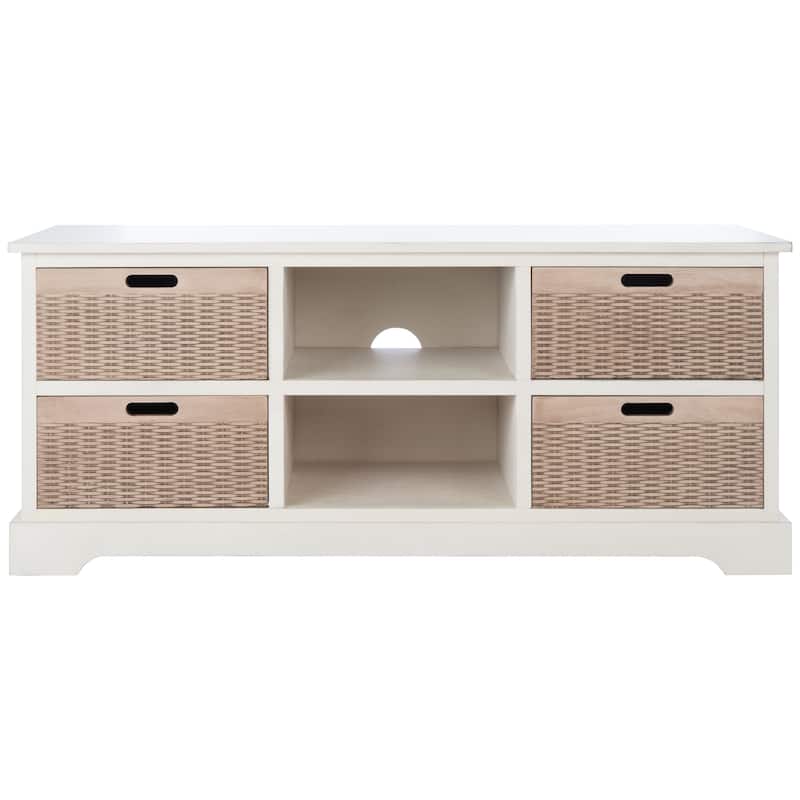SAFAVIEH Landers 47-inch Storage Media TV Stand - 47.3" W x 15.8" L x 20" H