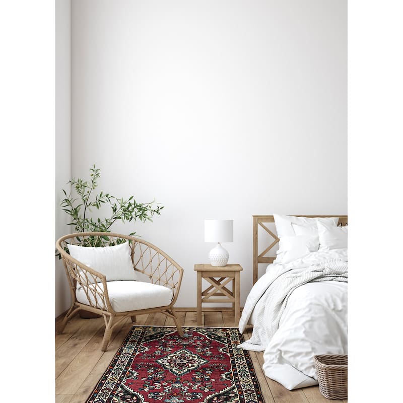 ECARPETGALLERY Hand-knotted Anadol Red Wool Rug - 3'2 x 5'0