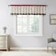 Madison Park Belle Embroidered Window Valance - Red