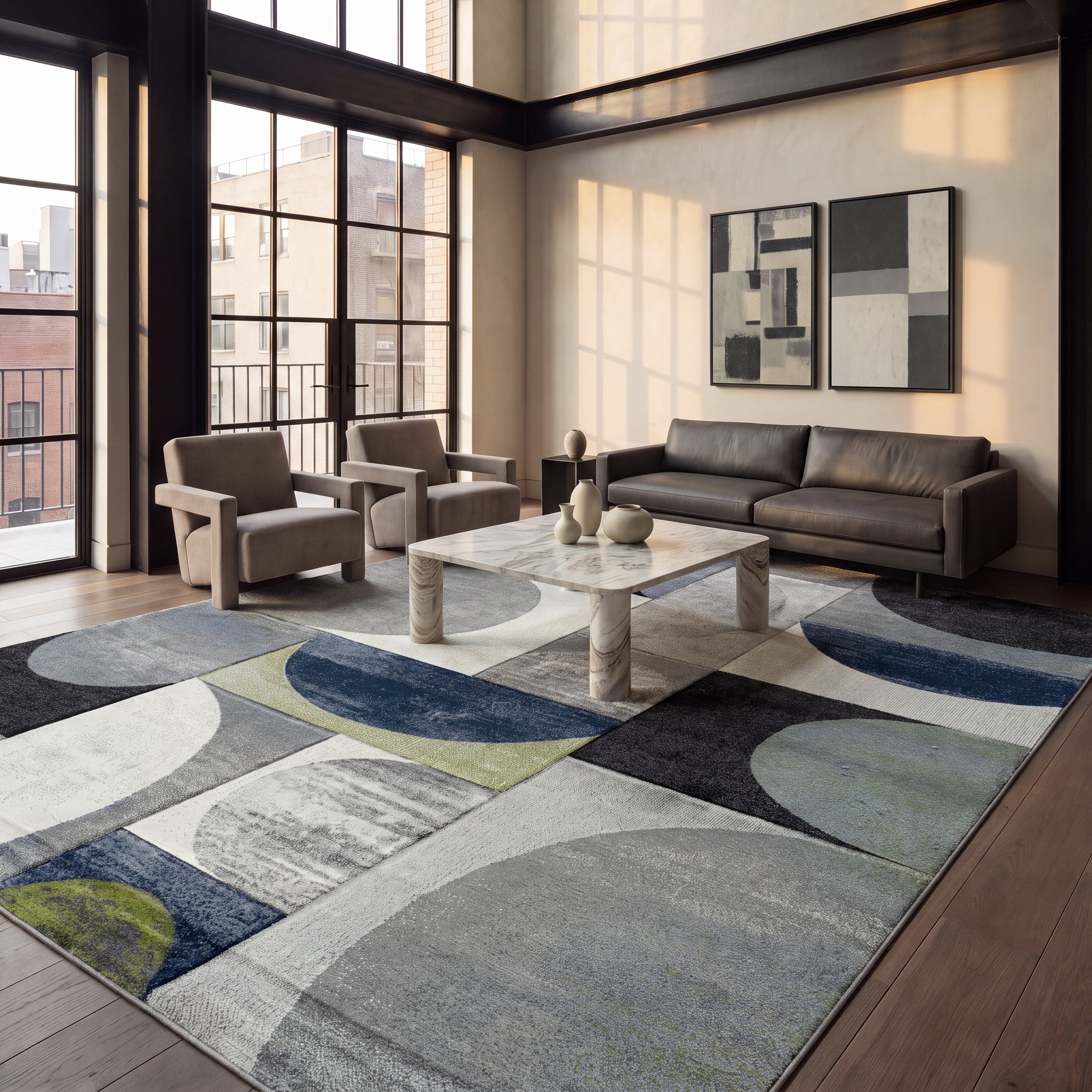 SAFAVIEH Hollywood Alide Mid-Century Modern Abstract Rug