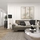 preview thumbnail 4 of 20, Silver Aluminum Metal Small Turned Accent Table with Scroll Legs