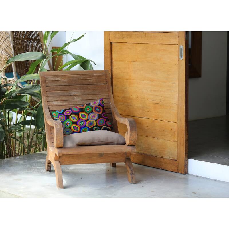 Modern Leaf Pile Fall Indoor/Outdoor Throw Pillow