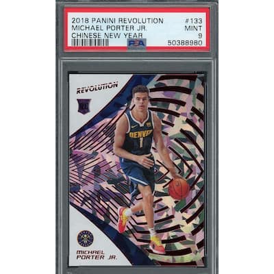 Michael Porter Jr 2018 Panini Revolution Chinese New Year Basketball Rookie Card RC #133 Graded PSA 9 MINT - 8'6" x 11'6"