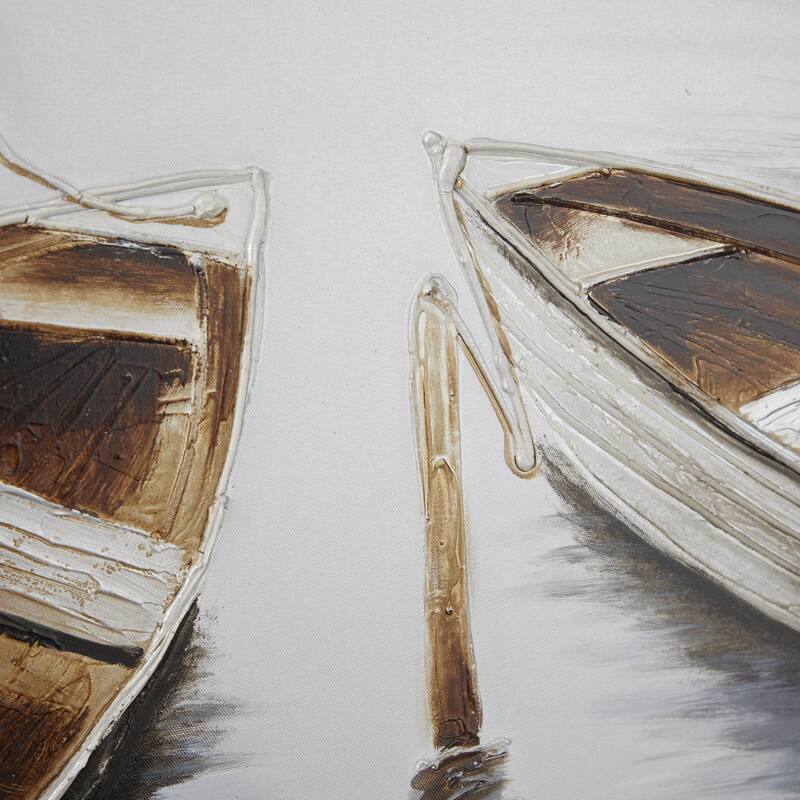 Canvas Sail Boat Wall Art - Brown - Roche River Decor