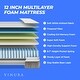 preview thumbnail 6 of 5, California King Size Mattress with Cooling Gel - Memory Foam 12 Inch - 8' x 11'