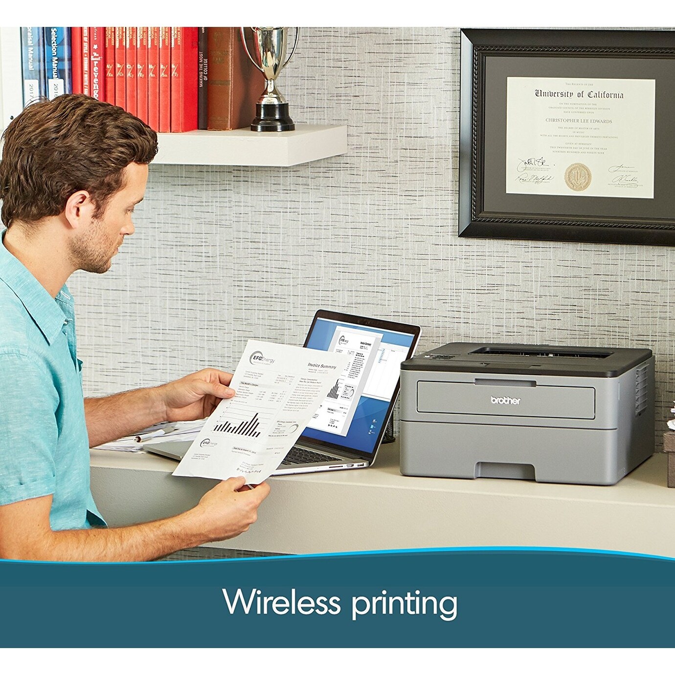 Shop Brother Hl L2350dw Compact Laser Printer With Wireless And