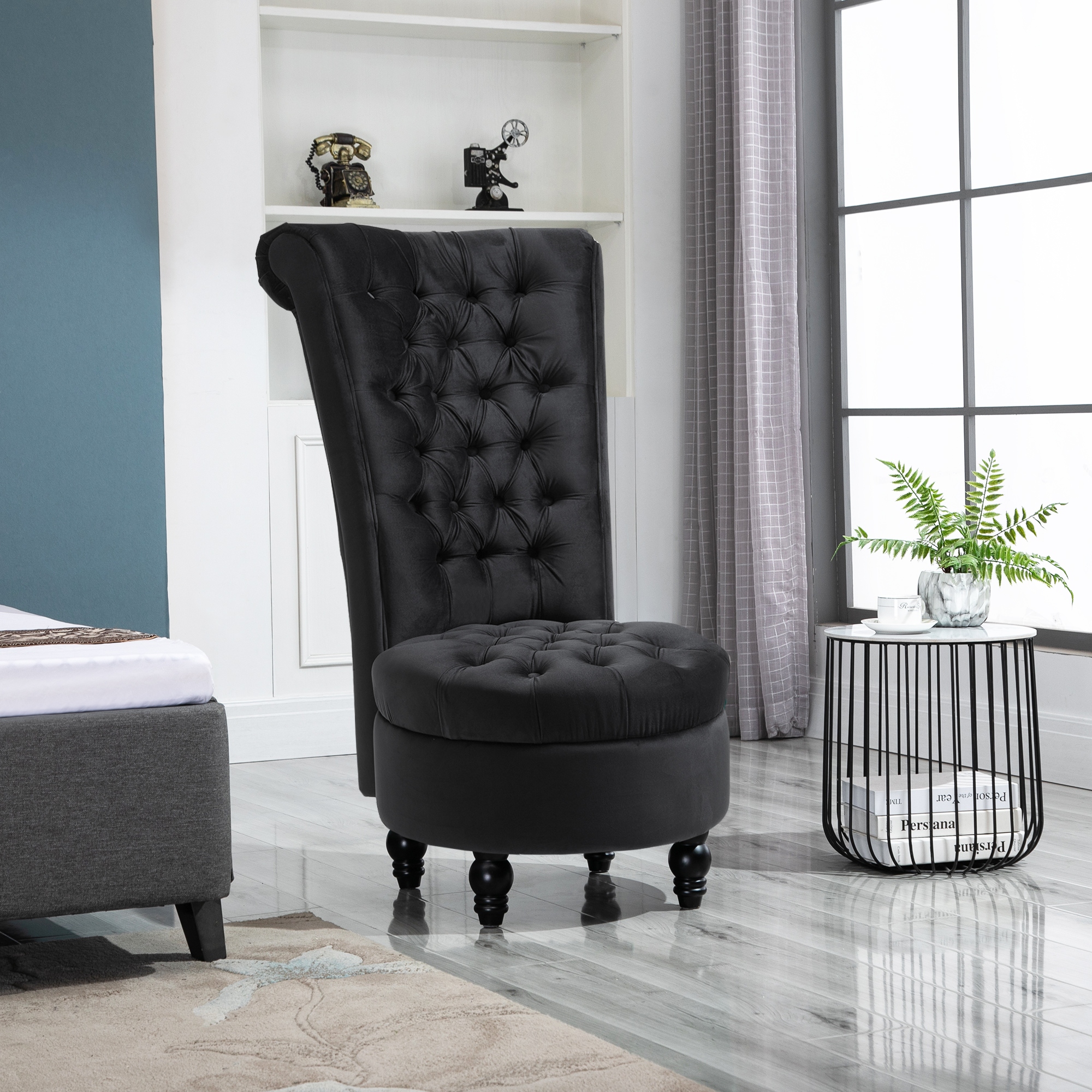 Velvet high chair store