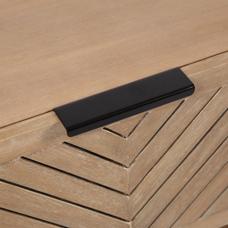 Kate and Laurel Mezzeta Wood Side Table