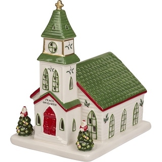 Spode Christmas Tree Miniature LED Village Church - 6.5