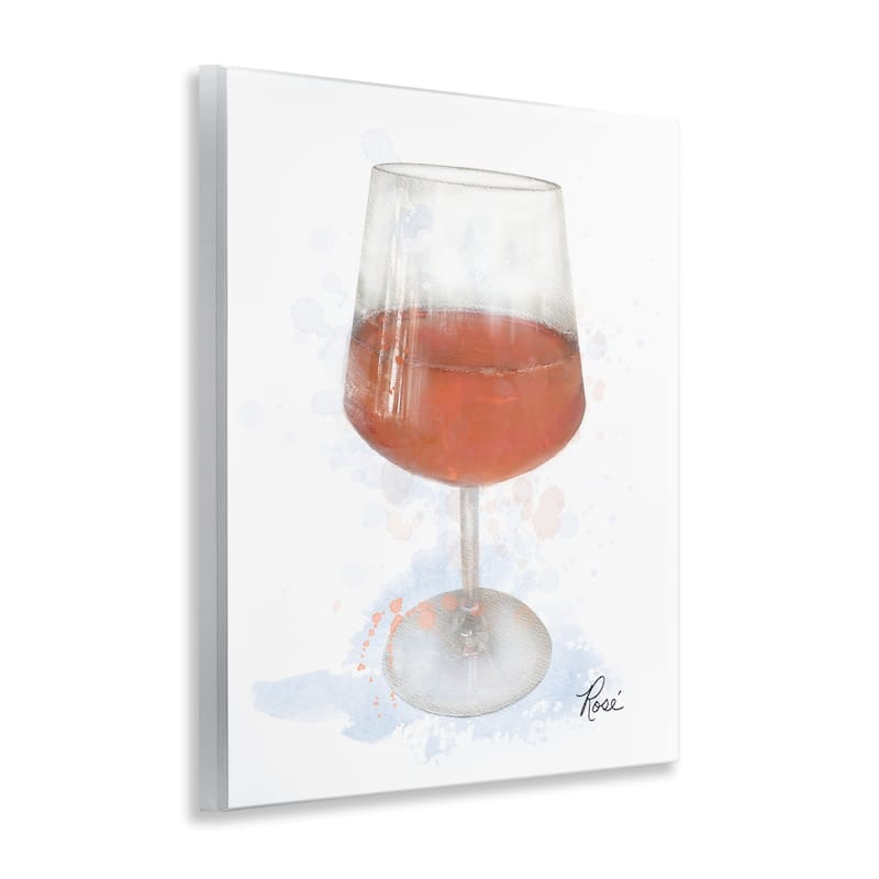 Stupell Modern Rosé in Glass Wall Plaque Art Design By Matthew Piotrowicz