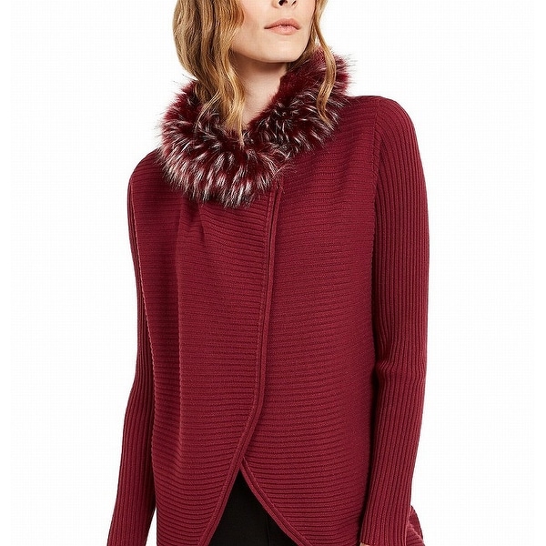 red fur sweater
