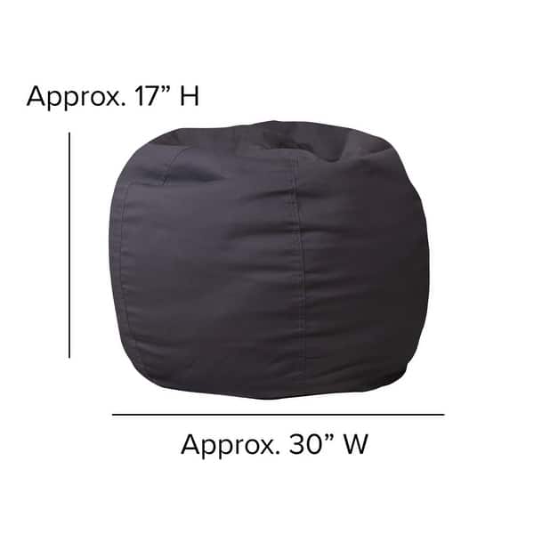 dimension image slide 17 of 22, Small Refillable Bean Bag Chair for Kids and Teens