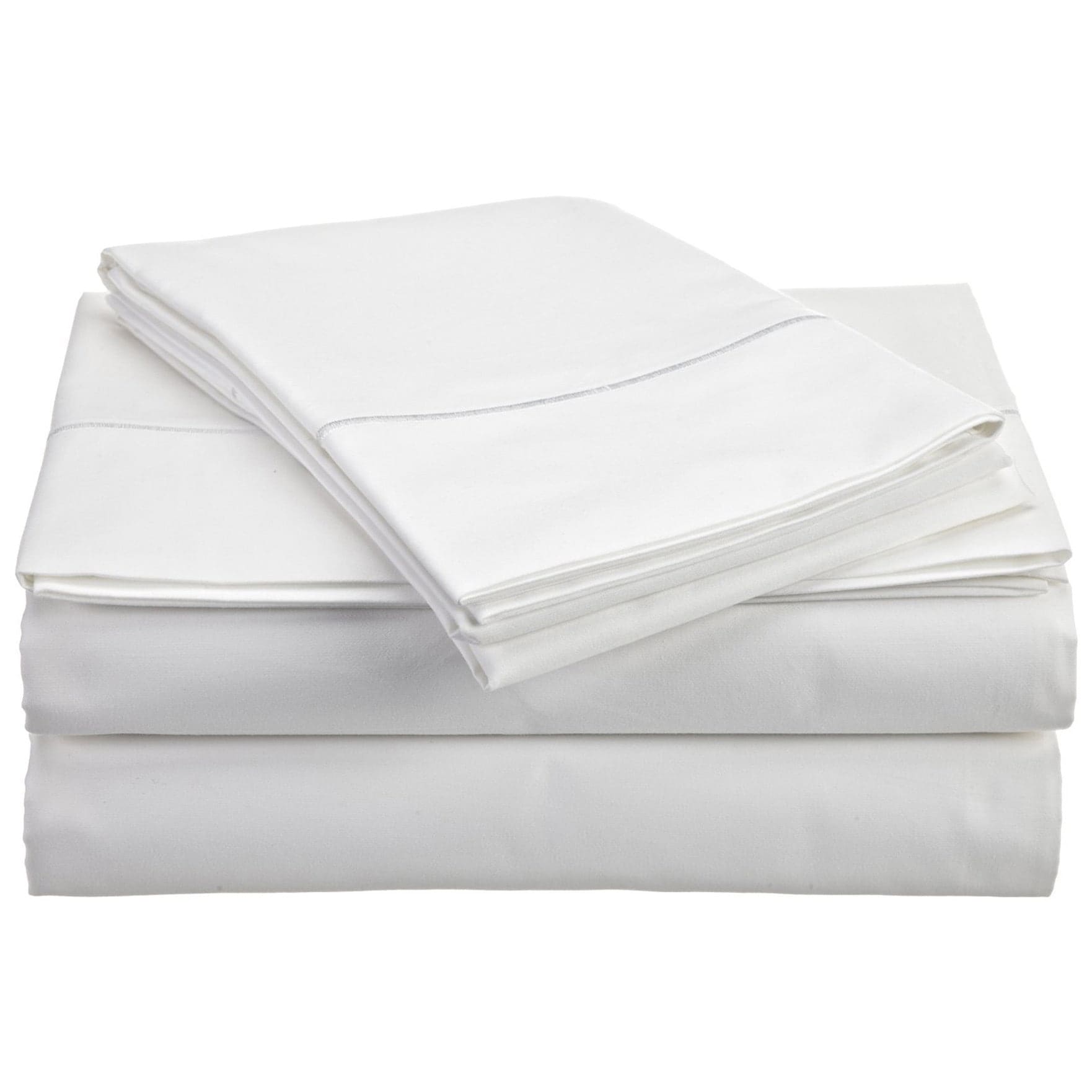 White Solid Deep Pocket Bed Sheet Set 1000 Count Egyptian Cotton Sheet