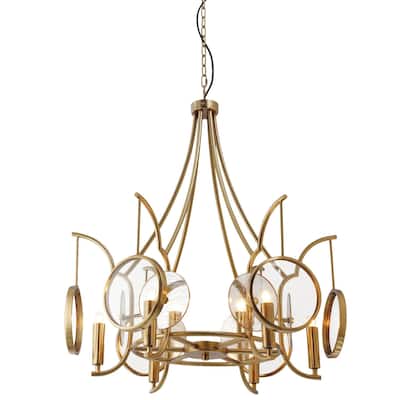 Minka Lavery 3816 Into Focus 6 Light 32" Wide Abstract Candle Style