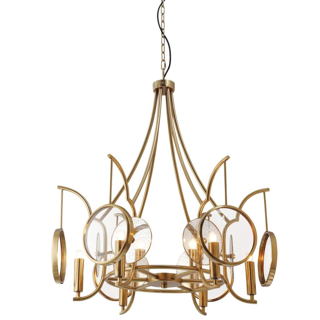 Minka Lavery 3816 Into Focus 6 Light 32" Wide Abstract Candle Style