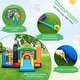 preview thumbnail 8 of 8, Gymax Train-Themed Inflatable Bounce Castle Kids Bouncer w/ Ocean