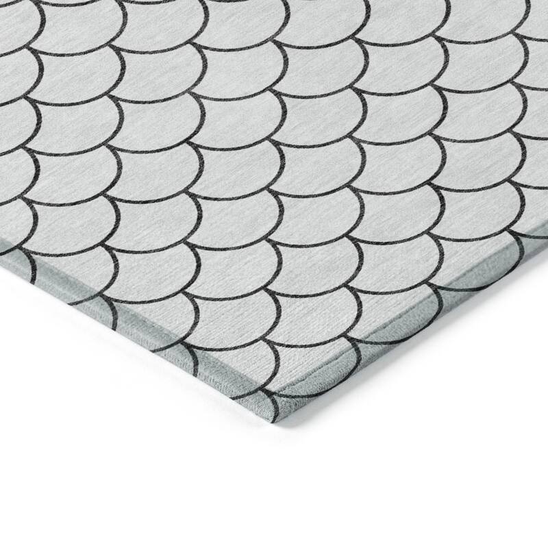HomeRoots Geometric Transitional Rectangle Outdoor Rug