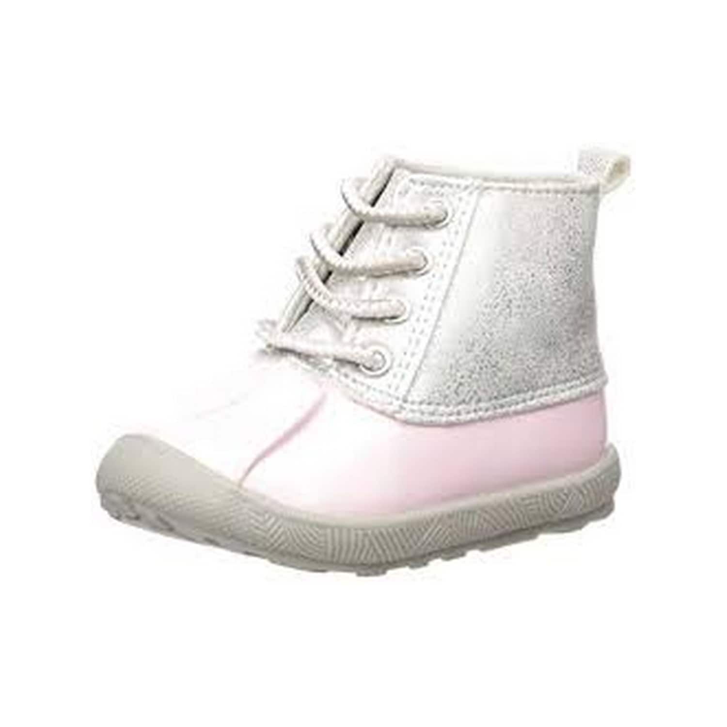 silver baby boots