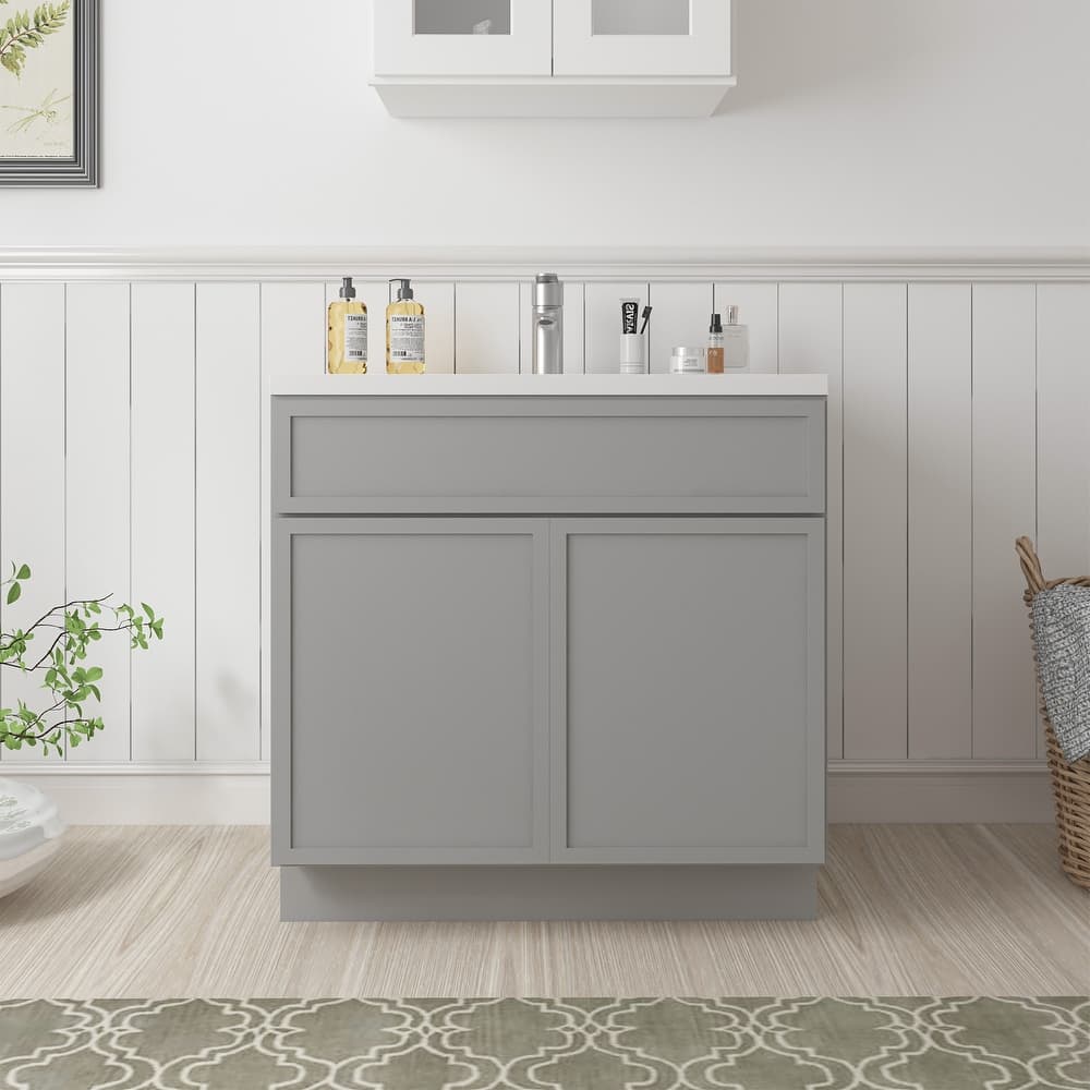 Vanity Art 30" Freestanding Single Base Storage Cabinet with Soft Close Doors