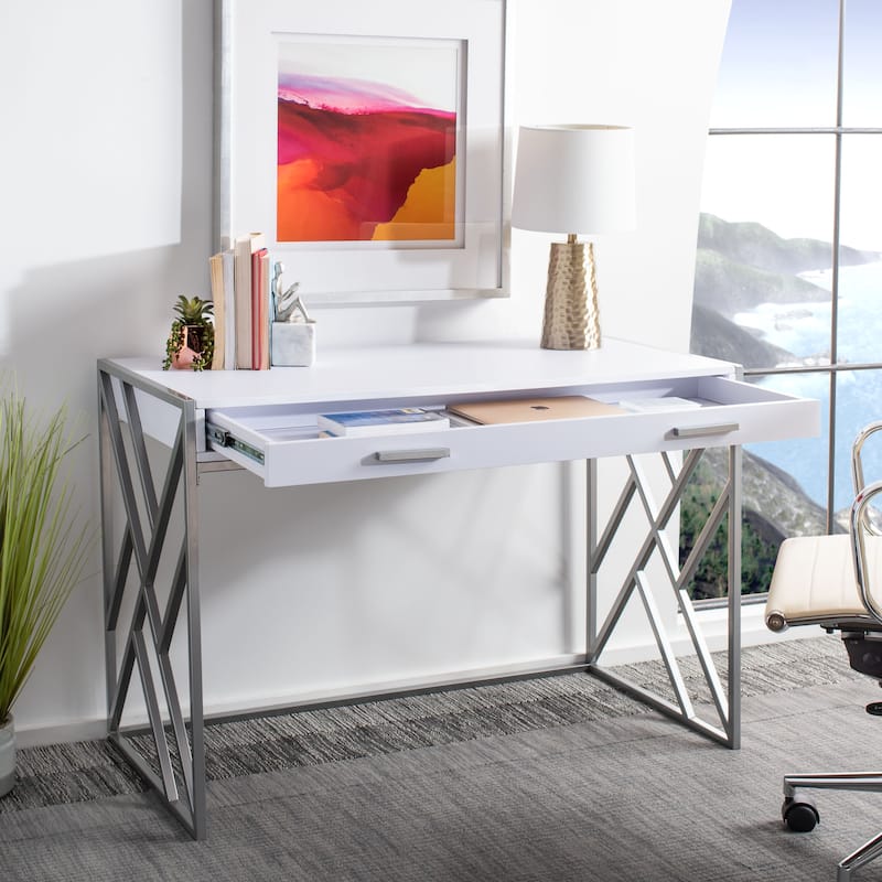 SAFAVIEH Elaine Modern Dual-tone 1-drawer Desk