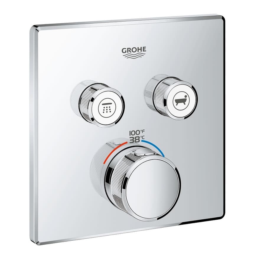 Grohe SmartControl Dual Function Thermostatic Valve Trim Only with