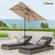 preview thumbnail 36 of 44, Clihome 10' x 6'5 Aluminum Rectangular Market Umbrella