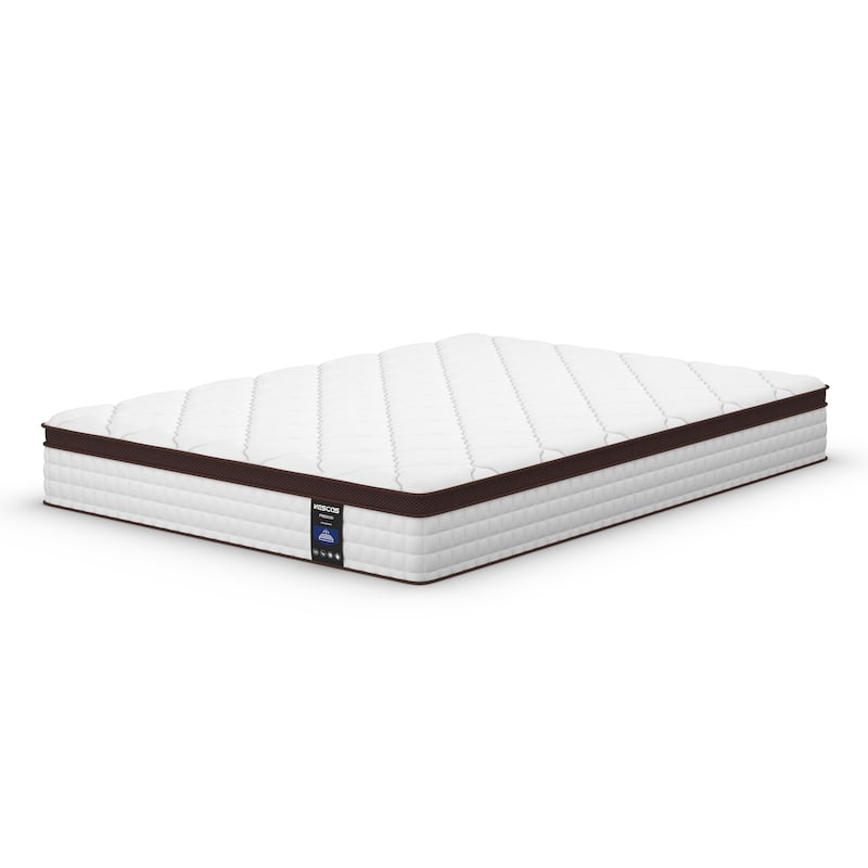 12-inch Full/Queen/King Euro Top Medium Firm Hybrid Memory Foam Innerspring Mattress