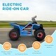 preview thumbnail 6 of 27, 6V Kids ATV Quad Car with Back Trailer, Electric Ride-On for Toddlers with Forward/Reverse, and Wear-Resistant Wheels