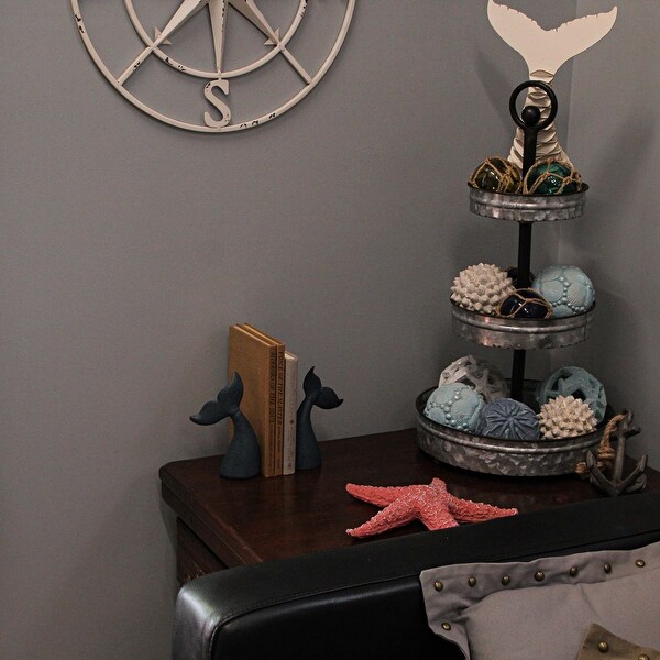 Bed Bath N' Table■WHALE(クジラ)ブックスタンド2個セット Set Of 2 Cast Iron Whale Tail Bookends Nautical Home Decor