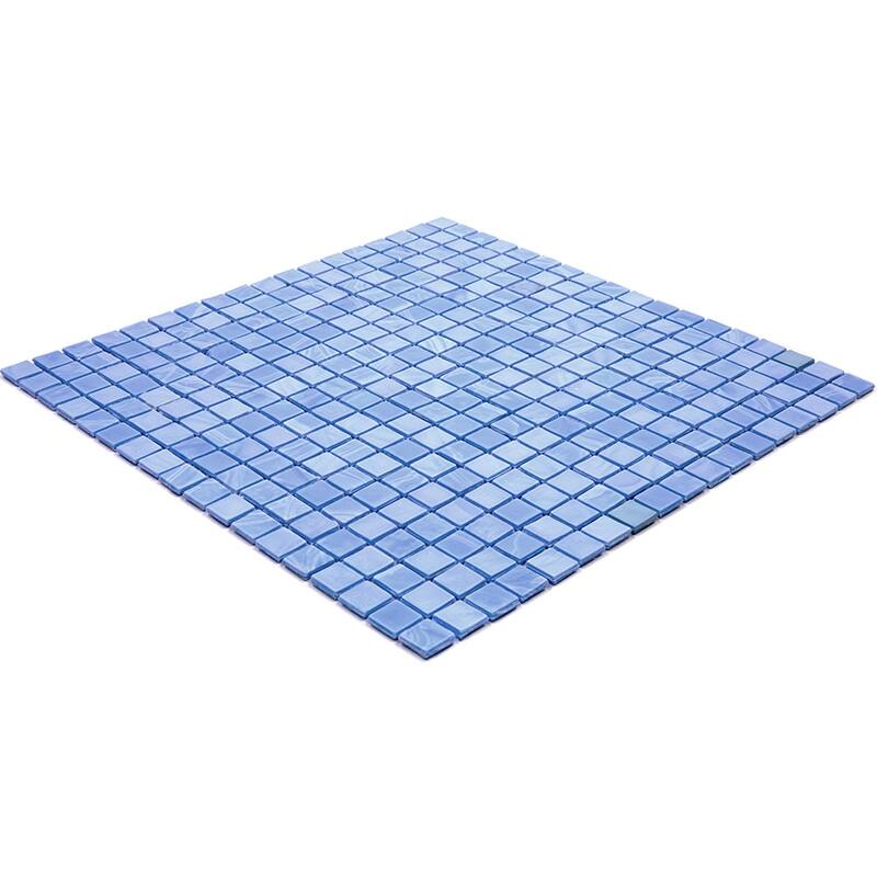 Apollo tile 12" x 12" Skosh Glossy Baby Blue Glass Tile (18.69 sq ft/case) - 20 Pack