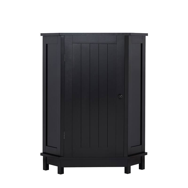 Bathroom Cabinet, Triangle Corner Storage Cabinet with Adjustable Shelf, Compact Bathroom Waterproof Cabinet Towel Cabinet