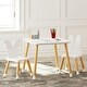 preview thumbnail 7 of 8, Kids Table with 2 Chairs Set 17.5"H for Boys, Girls,White