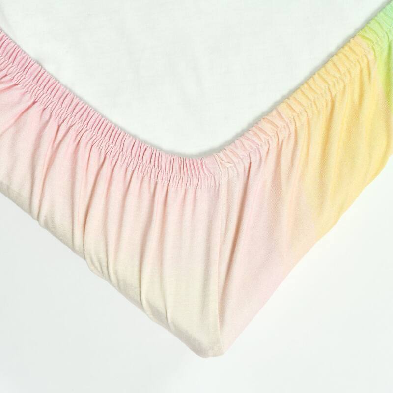 Hello Spud Ombre Organic Cotton Fitted Crib Sheet - 52"x 28" x 9"