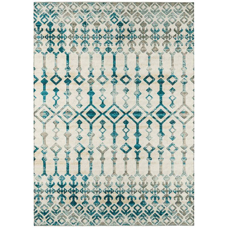 Indoor/ Outdoor Addison Bravado Morroccan Washable Area Rug