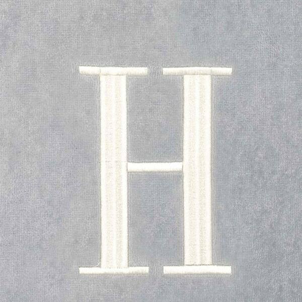 Avanti Grey with Ivory Monogram 5-Piece Towel Set