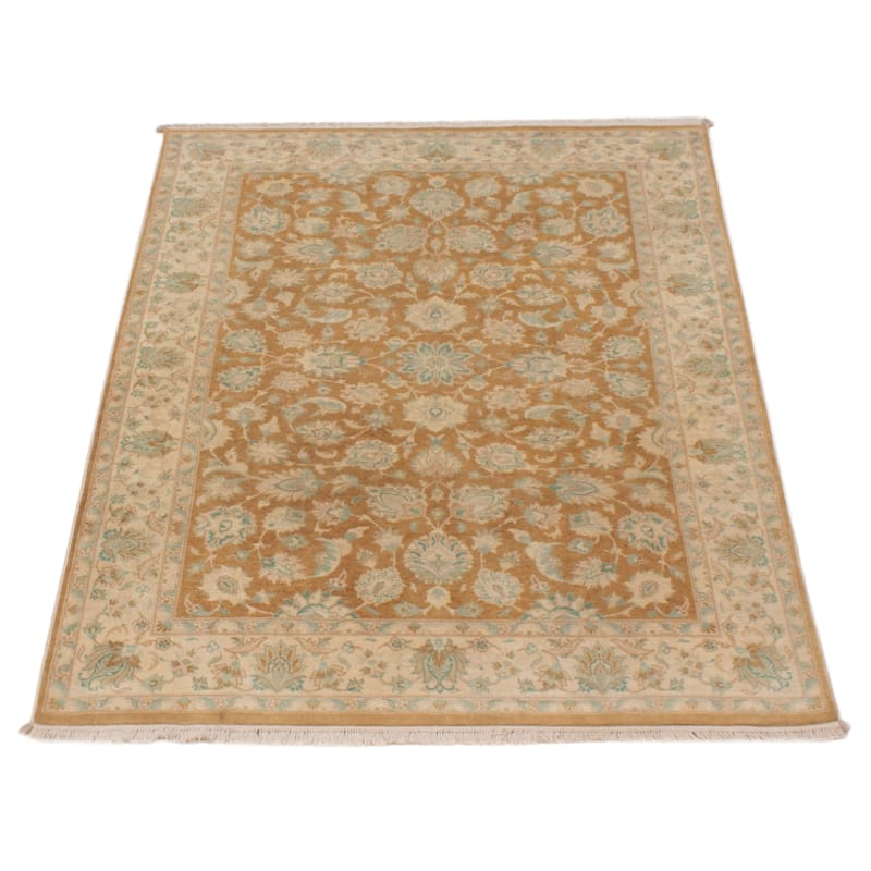 ECARPETGALLERY Hand-knotted Pako Persian 18 Of 20 Brown Wool Rug - 4'2 x 5'11