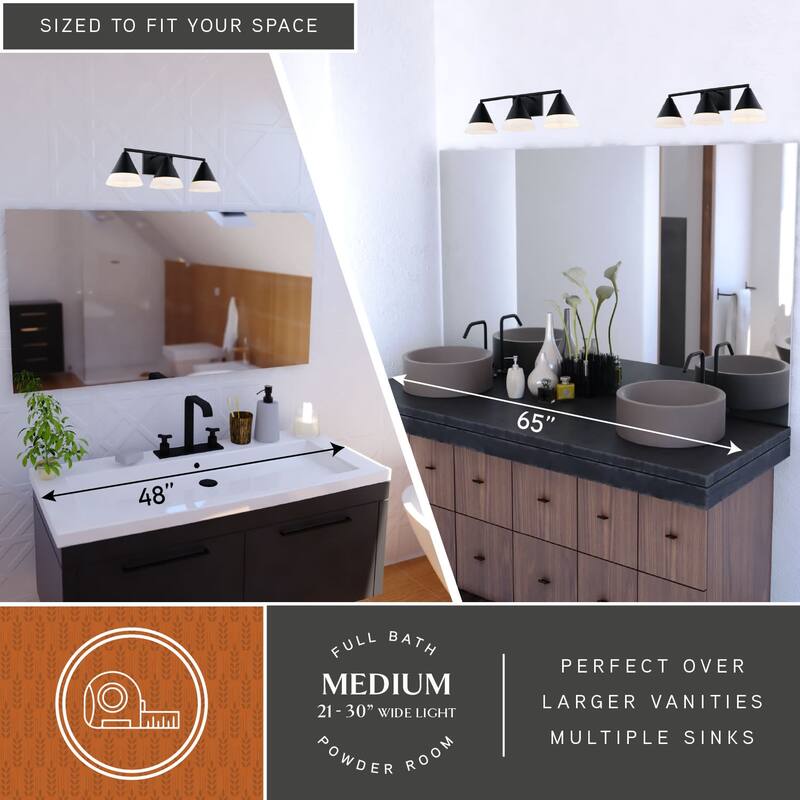 Vaxcel Lighting W0507 Winthrop 3 Light 25" Wide Vanity Light
