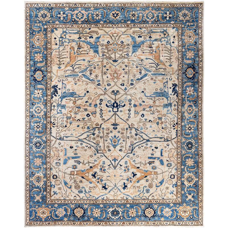 Serapi One-of-a-Kind Hand-Knotted Area Rug - Ivory - 8' 1" x 9' 11"