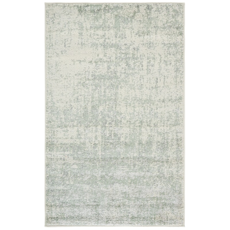 SAFAVIEH Adirondack Guillerma Modern Abstract Distressed Rug - 4' x 6' - Sage/Ivory