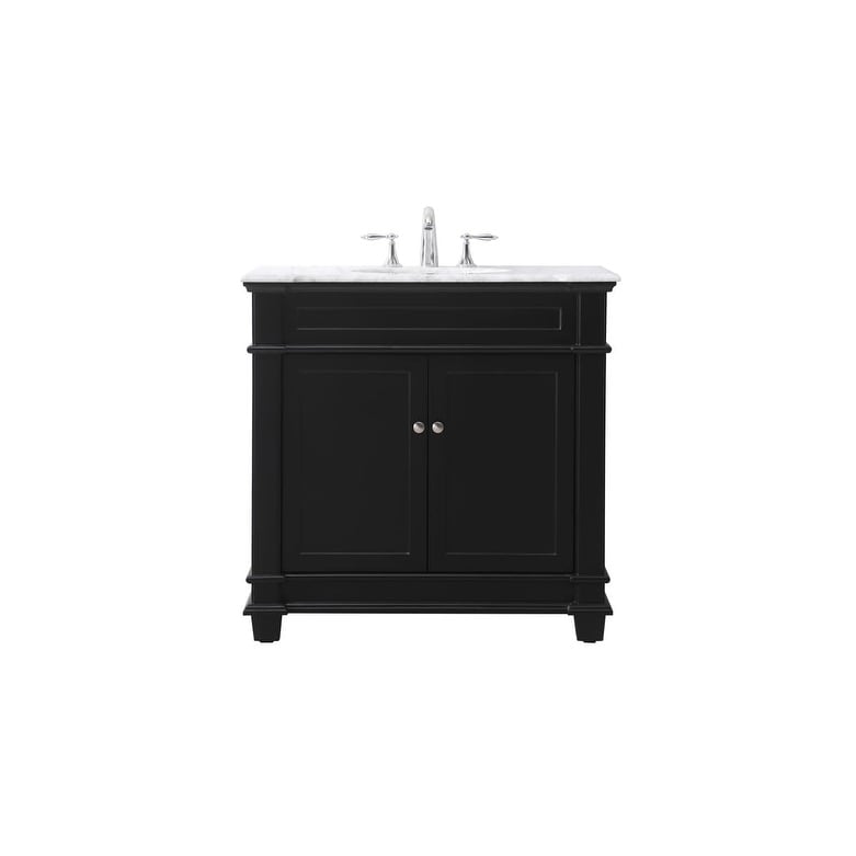 Elegant Lighting VF50036 Wesley 36" Free Standing Single Basin Vanity