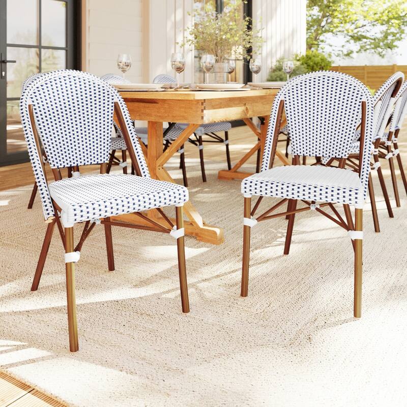 Martha Stewart All-Weather Stackable Patio Bistro Dining Chair - 19"W x 21.75"D x 35"H