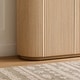 preview thumbnail 9 of 16, 70-inch Wide Modern Sideboard Cabinet with Semi-Cylindrical Columns